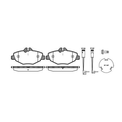 REMSA BRAKE PADS 0990.02