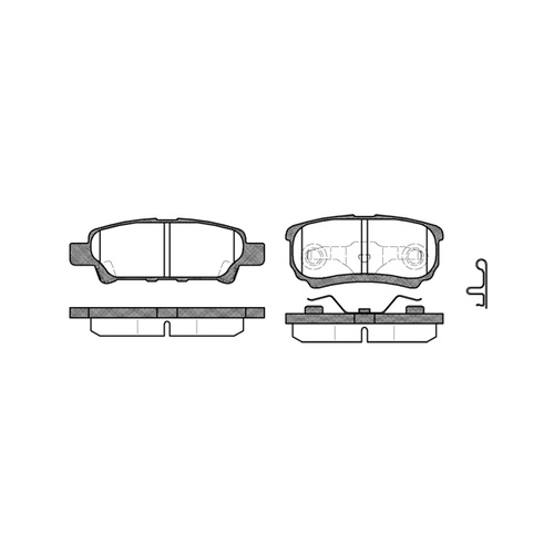 Remsa Brake Pads Rear Citroen/Dodge/Jeep/ Mitsubishi/ Peugeot 1051.02