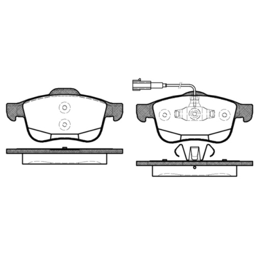 Remsa Brakes Pads Front Alfa Romeo Giulietta with Sensors 215mm 1183.12