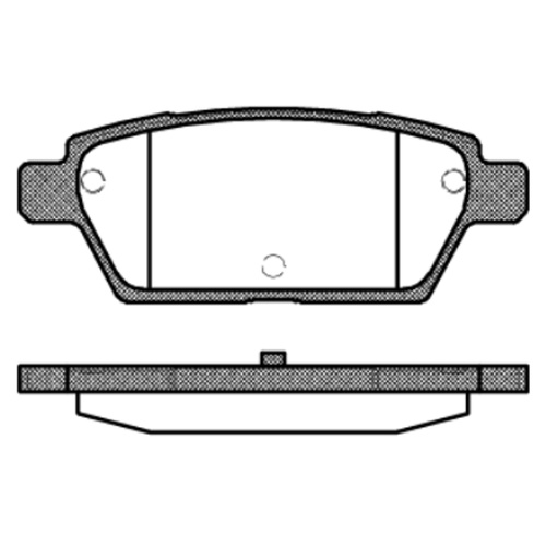 Remsa Brake Pads Rear Mazda MPS 1195.10