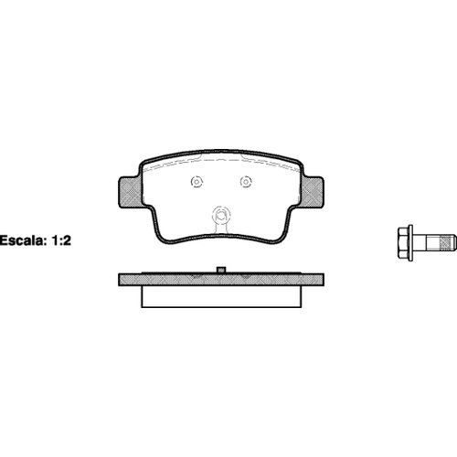 Remsa Brake Pads Rear Fiat. Holden 1198.00