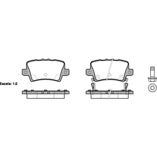 REMSA BRAKE PADS 1206.02