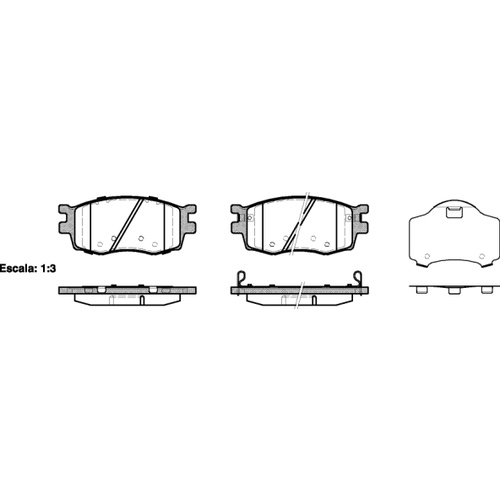 REMSA BRAKE PADS 1208.02