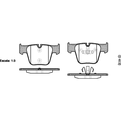 REMSA BRAKE PADS MERC AMG FR W221 2005> 1218.00