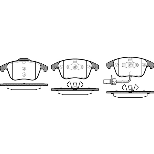 REMSA BRAKE PADS FR AUDI A5 1219.11