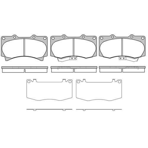 Remsa Brake Pads Front Hummer H3 1220.02