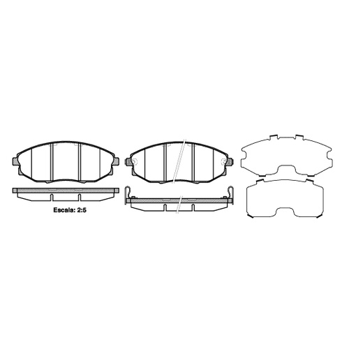 Remsa Brake Pads Front Holden Epica 1223.02