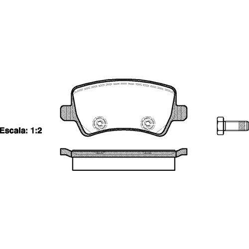 Remsa Brake Pads Rear Ford/ Volvo 1236.00