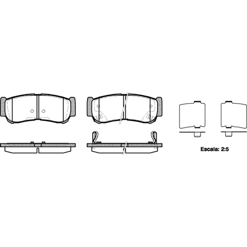 REMSA BRAKE PADS 1239.02