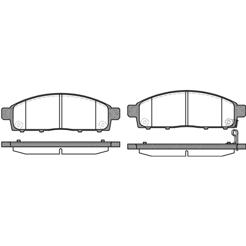 Remsa Brakes Pads front Mitsubishi 1242.01