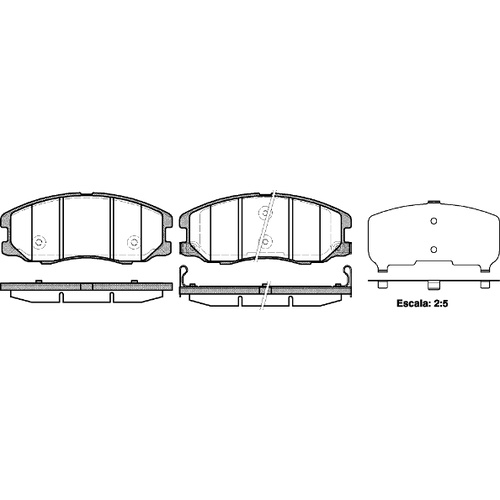 REMSA BRAKE PADS 1261.12