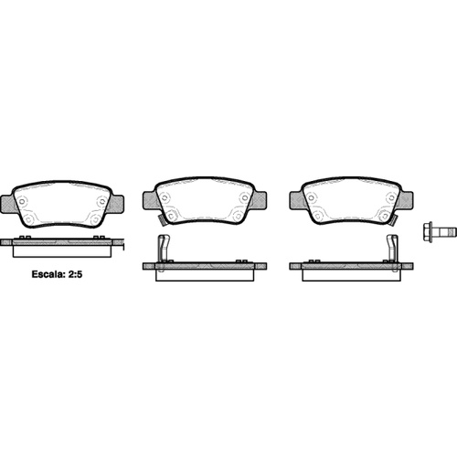 Remsa Brake Pads Rear Honda 1290.02