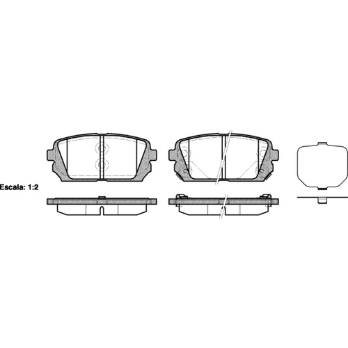 REMSA BRAKE PADS 1303.02