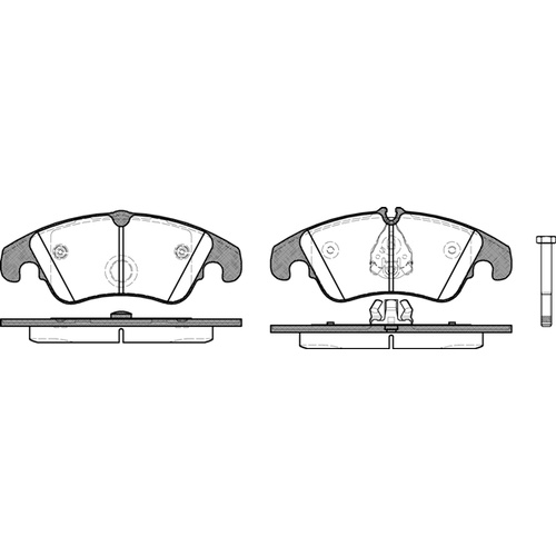 REMSA BRAKE PADS NO SENSORS 1304.10