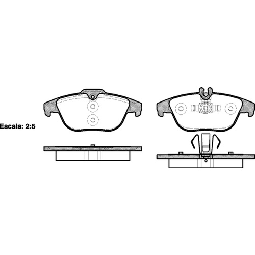 Remsa Brake Pads Rear Mercedes 1305.00