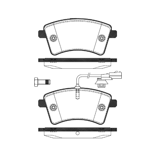 Remsa Disc Brake Pads Front Renault Sensor 230mm 1351.01