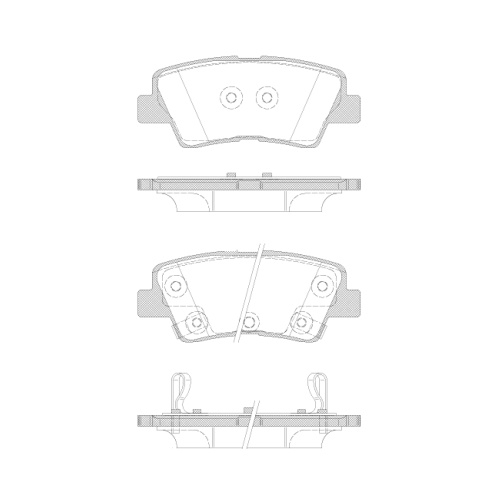 REMSA BRAKE PADS REAR HYUNDAI 1362.42