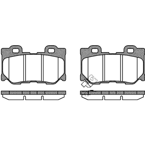 Remsa Brake Pads Rear Nissan 1365.01