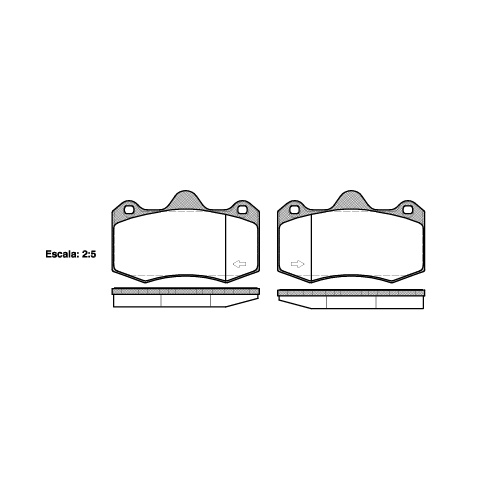 Remsa Brakes Pads Rear HSV 1404.00