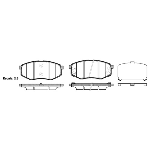 Remsa Brake Pads Front Hyundai 1426.02