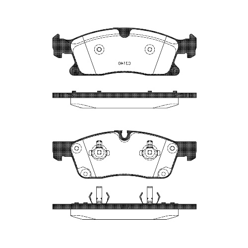 REMSA FRONT BRAKE PADS MERC ML 1430.10