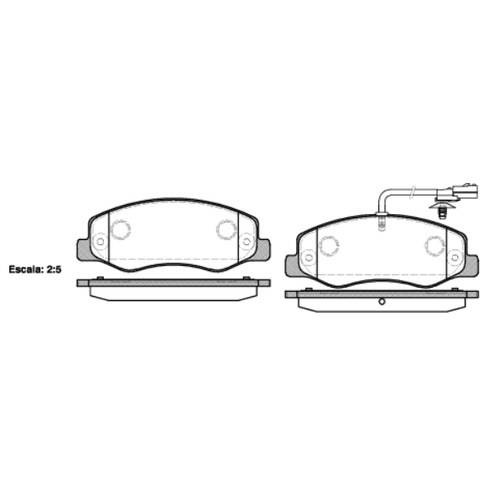 REMSA BRAKE PADS REAR RENAULT MASTER 1442.01 (DRW)