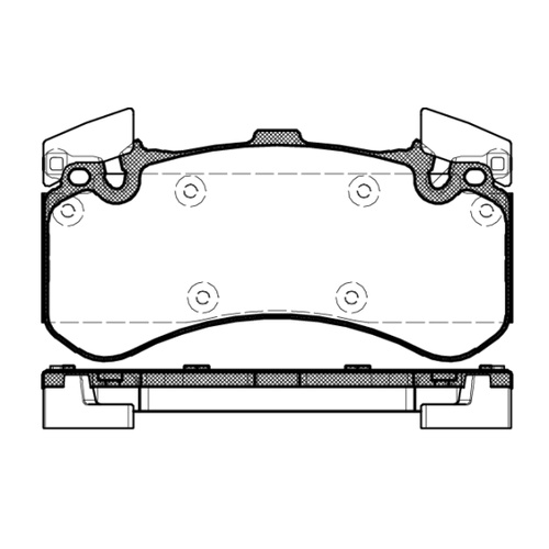 REMSA Brake Pads Front Audi A6 A8 Quattro 1463.00