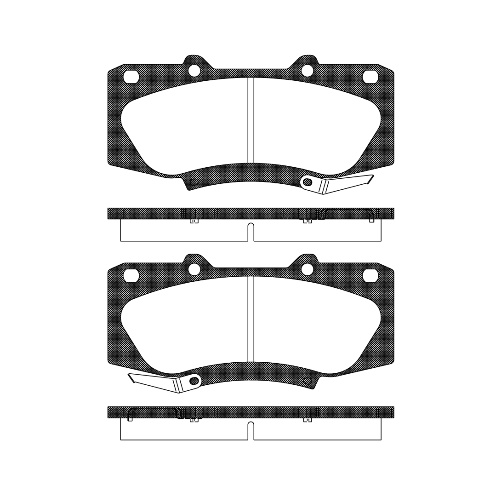 REMSA BRAKE PADS TOTOTA HI-LUX FR 2001 (SOME) 1468.04