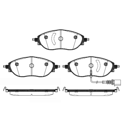 REMSA BRAKE PAD  175 MM LONG 1470.01