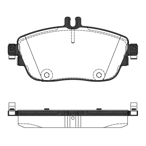 REMSA BRAKE PADS MERC FR B200 144MM LENGTH 1485.08