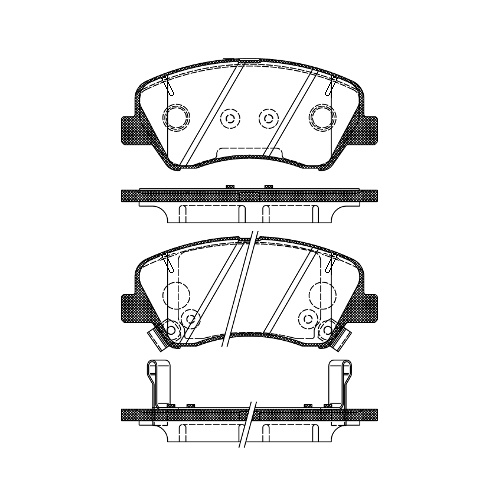 Remsa Brake Pad Front Hyundai/Kia 1488.02