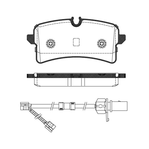 Remsa Brake Pads Rear Audi A6 A8 with Sensors 1505.02