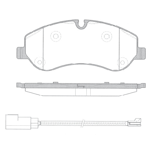 REMSA BRAKE PADS FRO TRANSIT 2012 ON INC SENS 1520.02