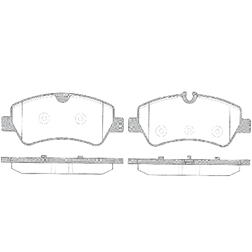 REMSA BRAKE PADS TRANSIT REAR 2012 ON 1521.00