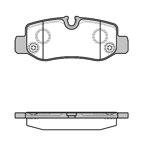 REMSA BRAKE PADS REAR MERCEDES 1624.00