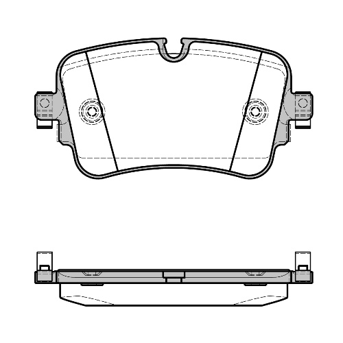 REMSA BRAKE PAD SET REAR AUDI Q7 1/2015>