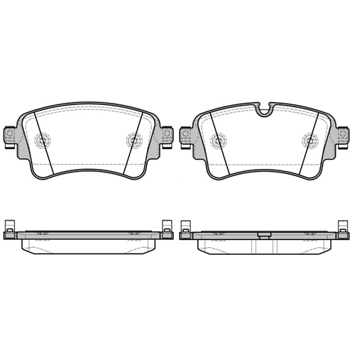 REMSA / REAR PADS S5 AUDI 1669.08