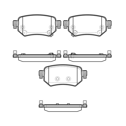 REMSA BRAKE PADS REAR MAZDA 6 1682.02