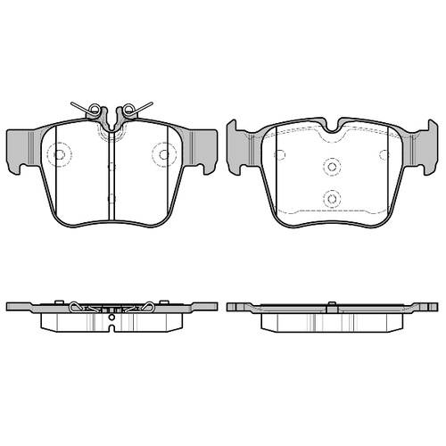 REMSA BRAKE PADS MERCEDES REAR 4/2015> 1697.00