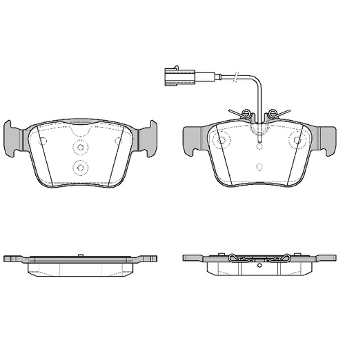 Remsa Brake Pads (built in sensor) 1722.02