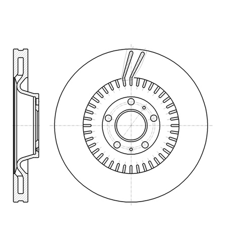 DISC ROTORS AUDI FRONT 61154.10