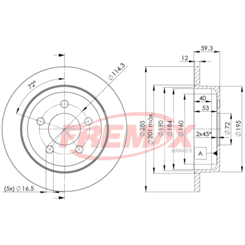 FREEMAX DISC ROTORS BD-5122