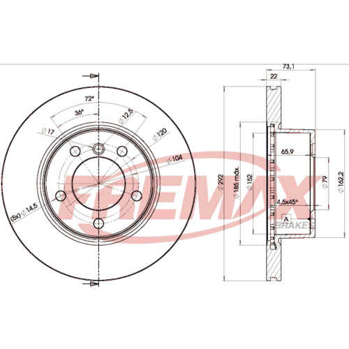 FREMAX BRAKE DISC FRONT BD-6464