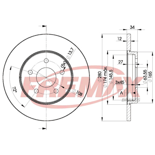 HR7279 Fremax Premium Carbon+ Jaguar X-Type BD-6768