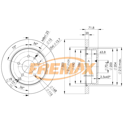 FREMAX BRAKE DISC ROTORS BD-9049