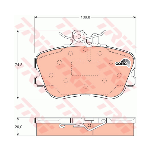 DB1295L Mercedes 93-96 front GDB1094