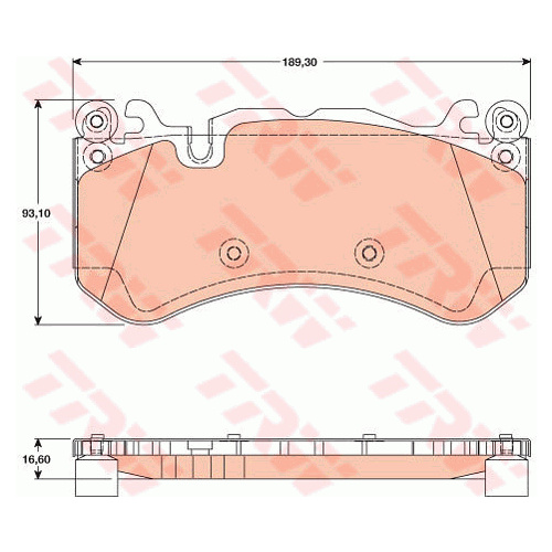 TRW MERCEDES E63AMG W211 FRONT 3/03 - 12/08 GDB1734