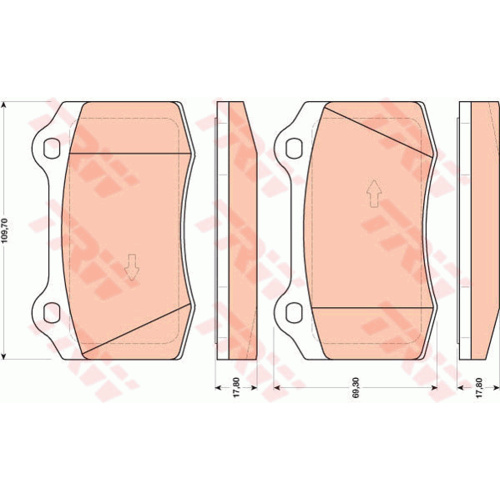 TRW BRAKE PADS GDB1772