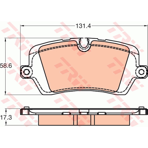 TRW BRAKE PADS REAR LAND ROVER RANGE ROVER 3L TD 2009>