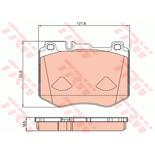 TRW MERCEDES C250 W205 FRONT 14 ON GDB2081